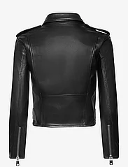 Mango - Faux-leather biker jacket - skinnjackor - light beige - 1
