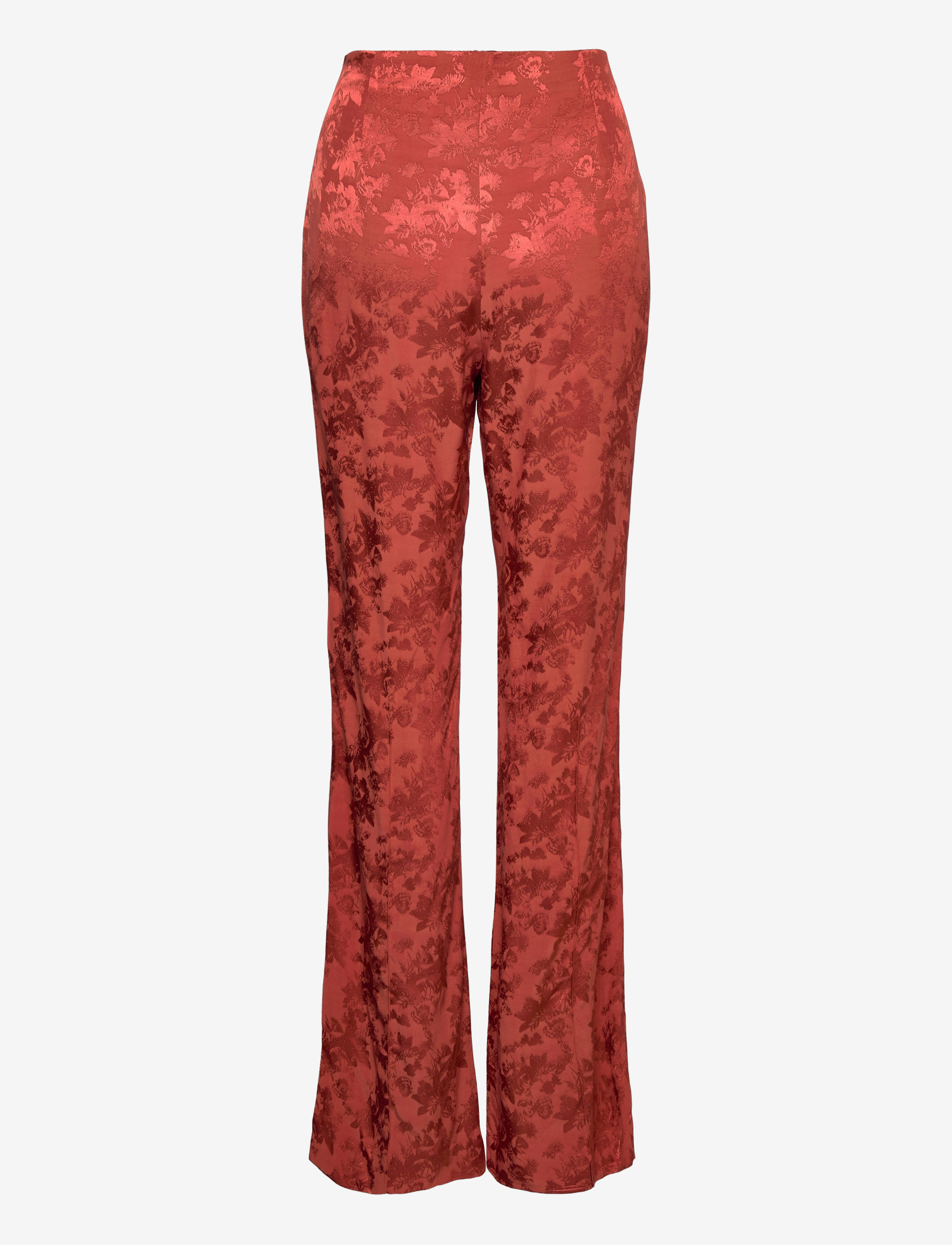 Mango - Jacquard fluid trousers - naised - rust - copper - 1