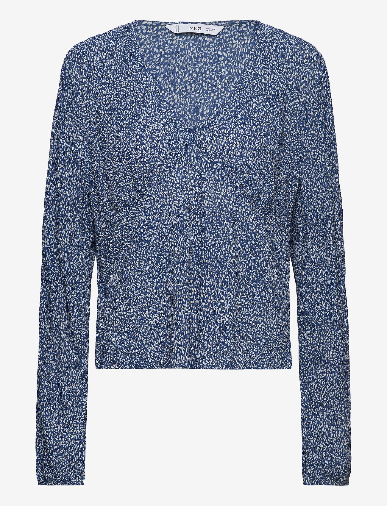 V-neckline blouse