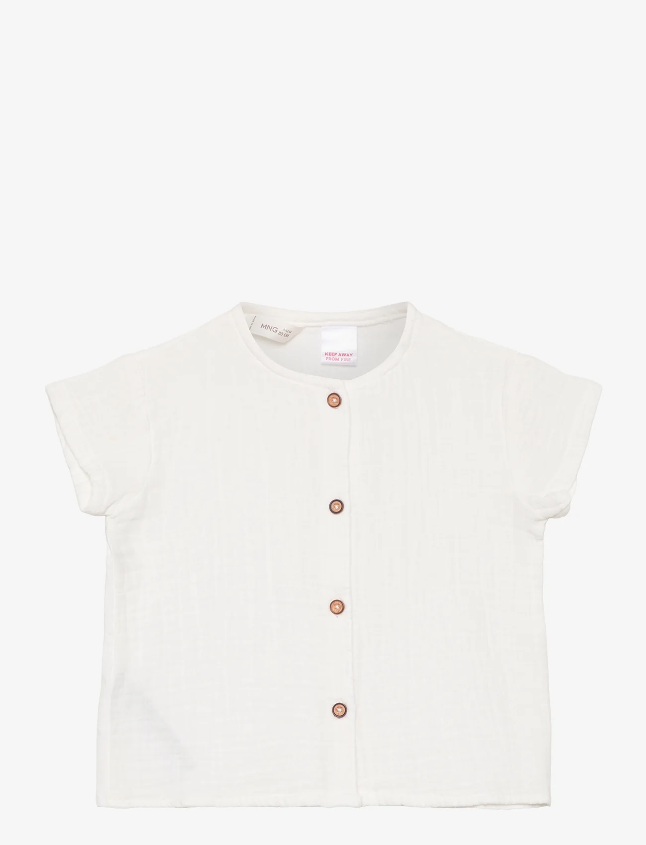 Mango - LUCK - kortärmade skjortor - white - 0