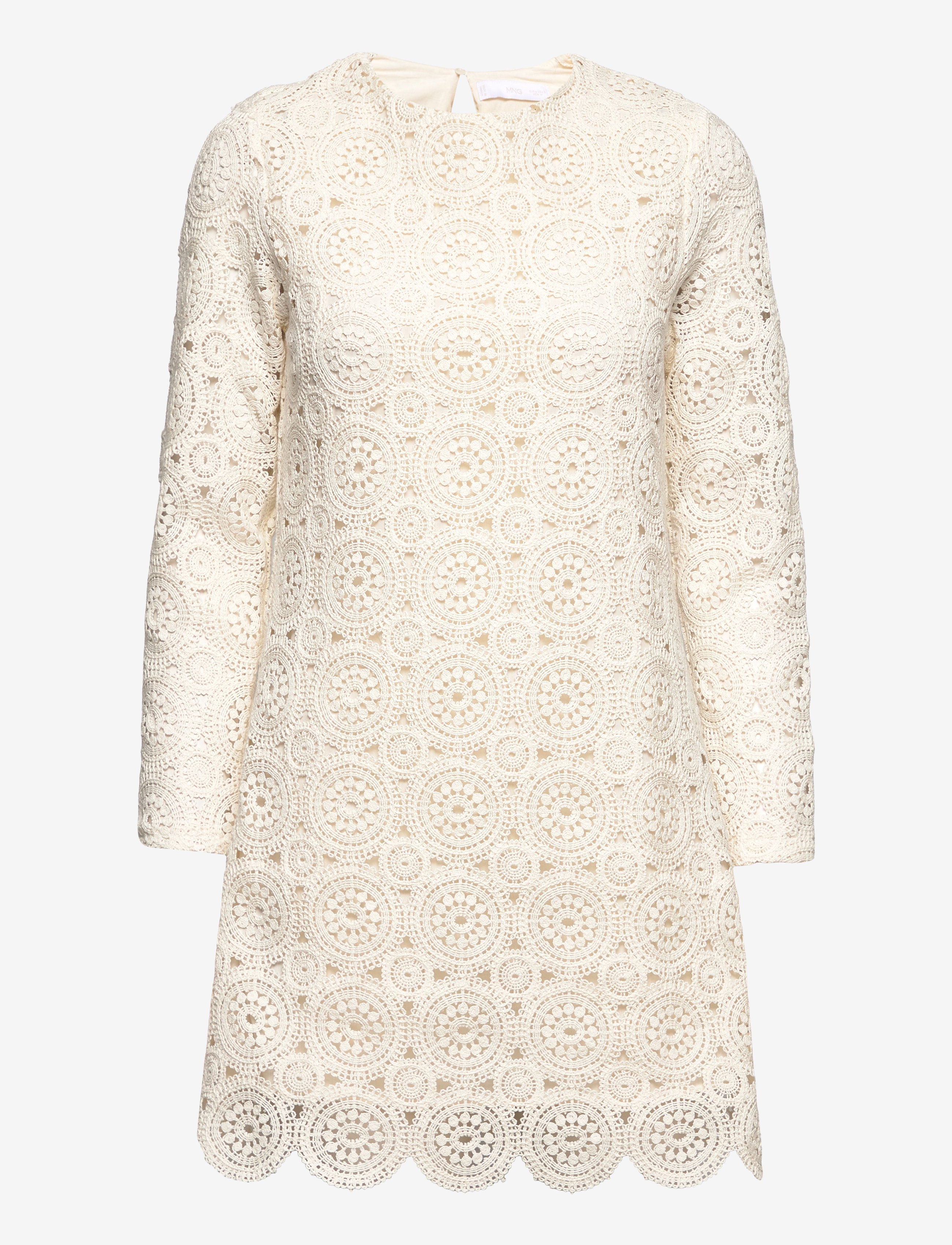 Mango - Crochet dress - spetsklänningar - natural white - 0