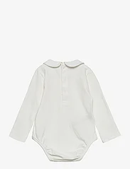 Mango - Cotton bodysuit with classic neck - gode sommertilbud - natural white - 1