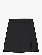 Wide pleated skirt - BLACK