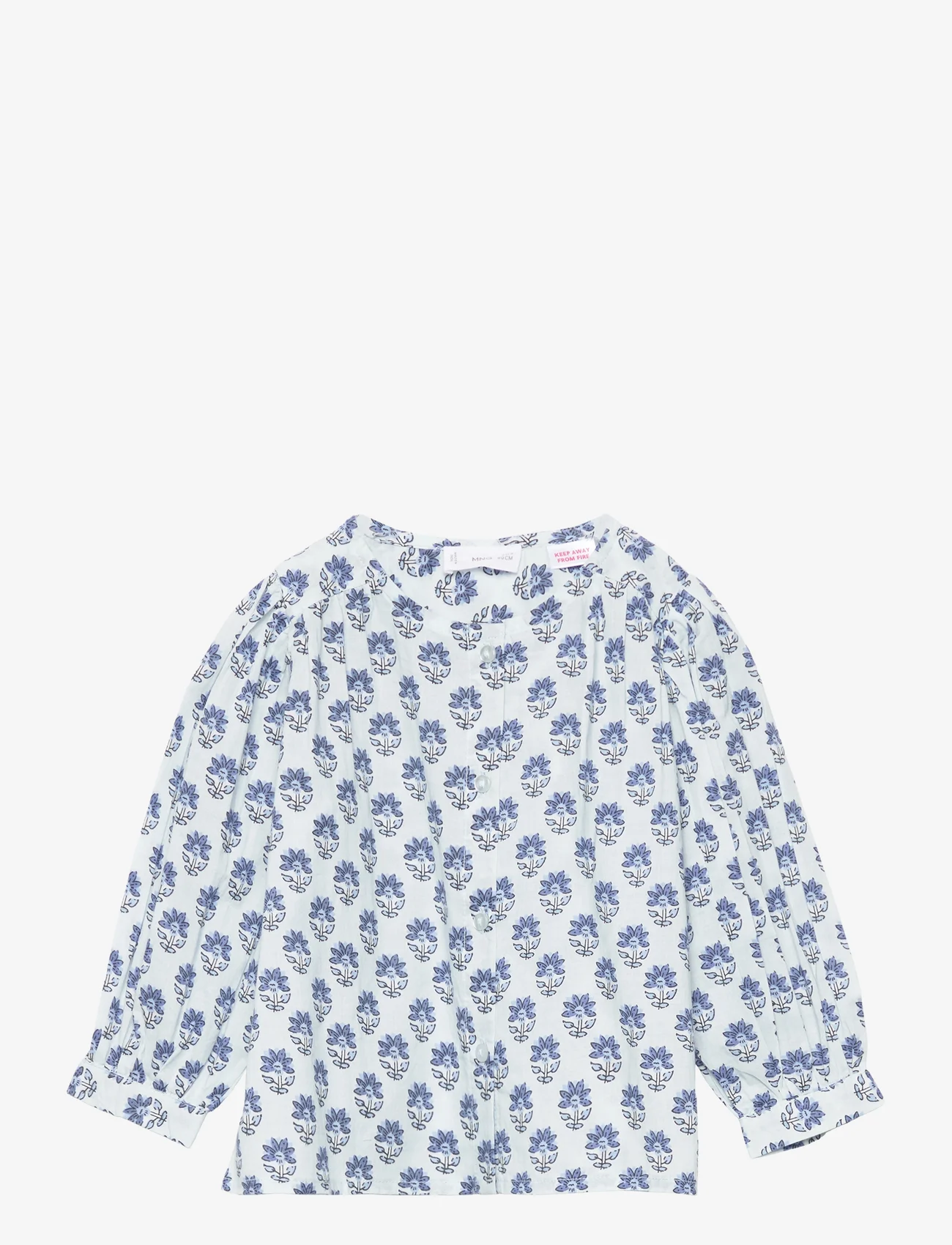 Mango - Floral print blouse - kesälöytöjä - turquoise - aqua - 0