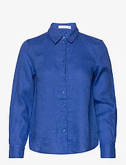 Mango - Linen 100% shirt - medium blue - 0