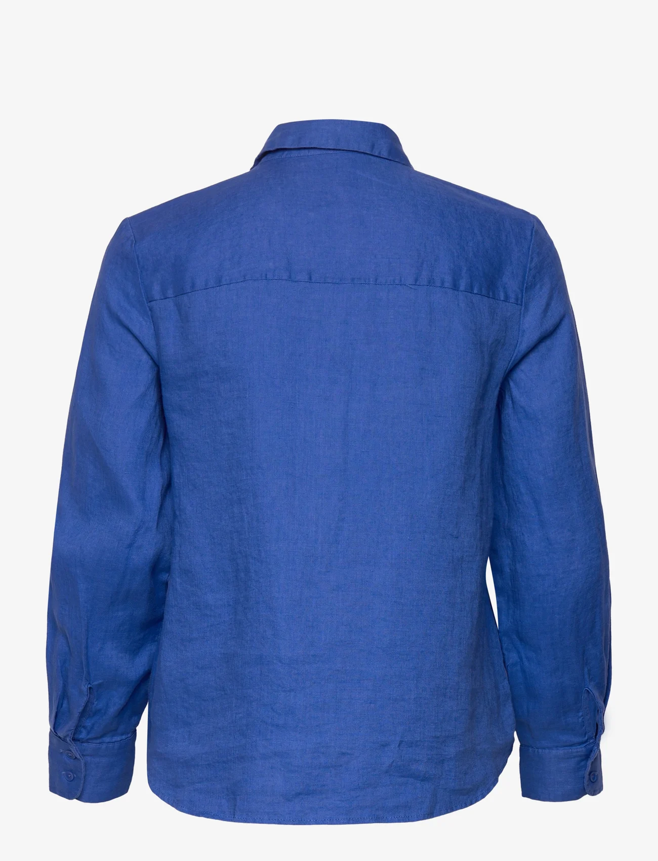 Mango - Linen 100% shirt - medium blue - 1
