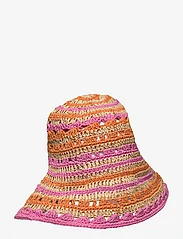 Mango - Natural fibre bucket hat - stråhatte - pink - 0