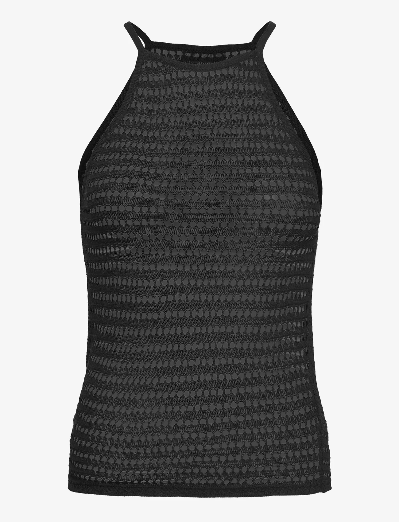 Mango - Halter-neck knitted top - alhaisimmat hinnat - black - 0