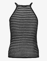Mango - Halter-neck knitted top - de laveste prisene - black - 1