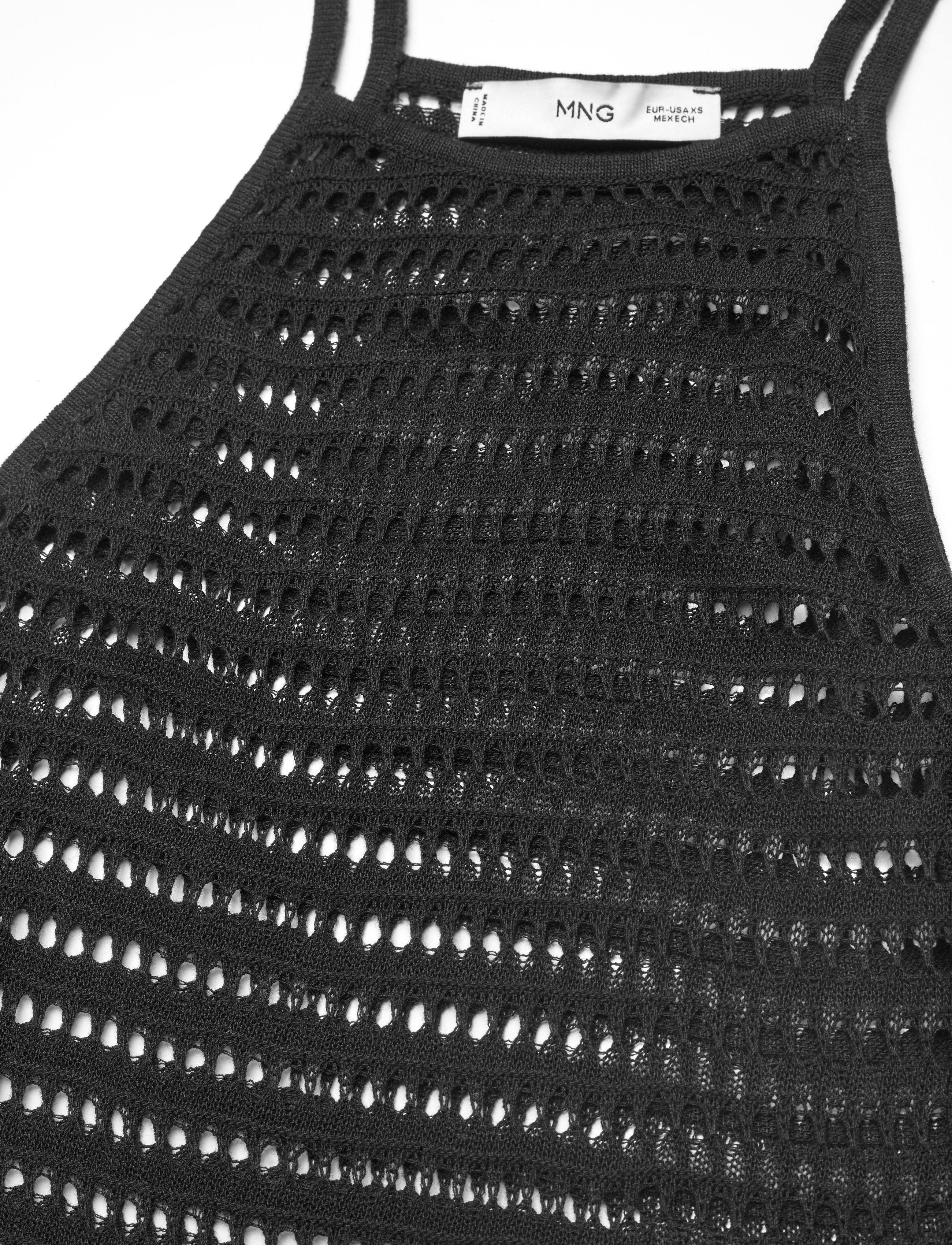 Mango - Halter-neck knitted top - die niedrigsten preise - black - 2