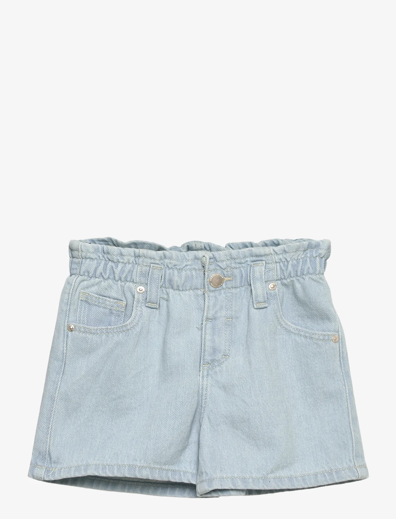 Mango - Paperbag denim shorts - denimshorts - lt-pastel blue - 0
