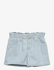 Mango - Paperbag denim shorts - denimshorts - lt-pastel blue - 0
