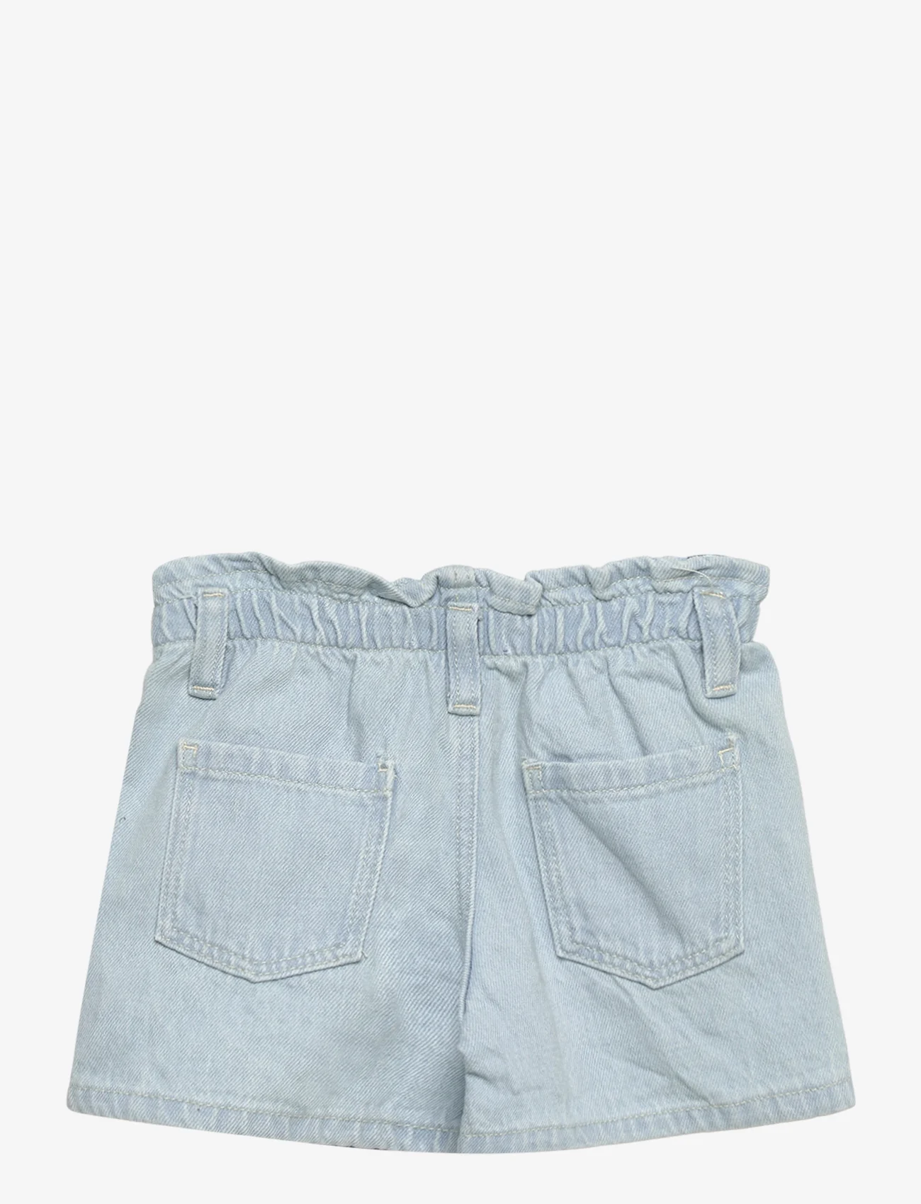 Mango - Paperbag denim shorts - denimshorts - lt-pastel blue - 1