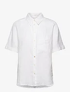 Pocket linen shirt - NATURAL WHITE