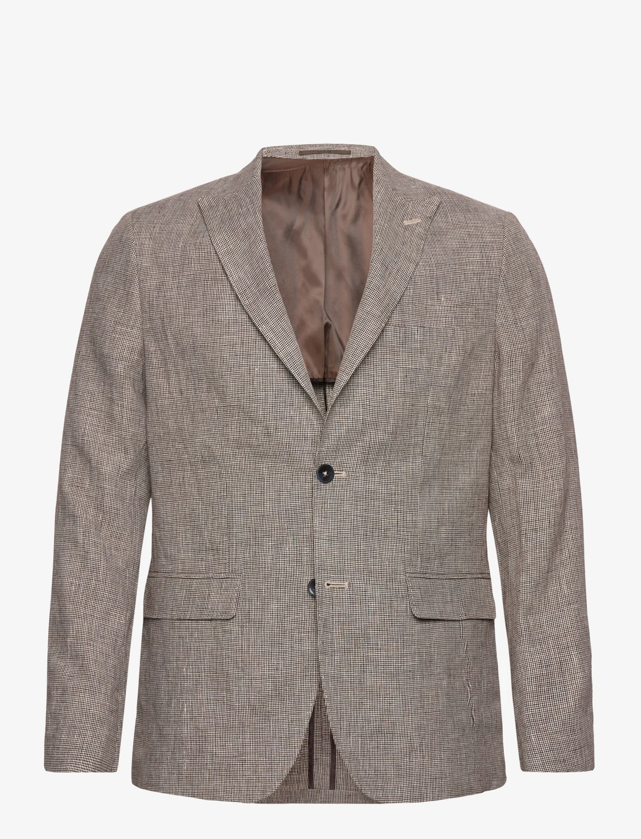 Mango - Blazer suit 100% linen - dubbelknäppta kavajer - light beige - 0