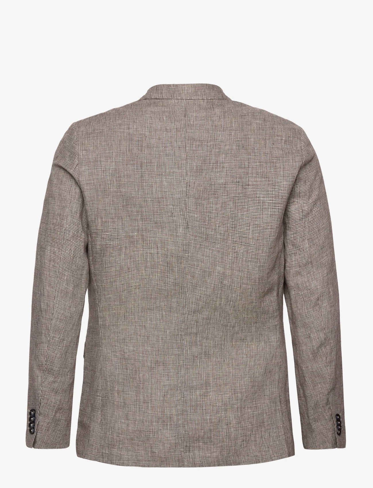 Mango - Blazer suit 100% linen - dobbeltradede blazere - light beige - 1