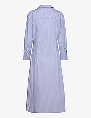 Mango - Metallic-detail shirt dress - skjortekjoler - medium blue - 1