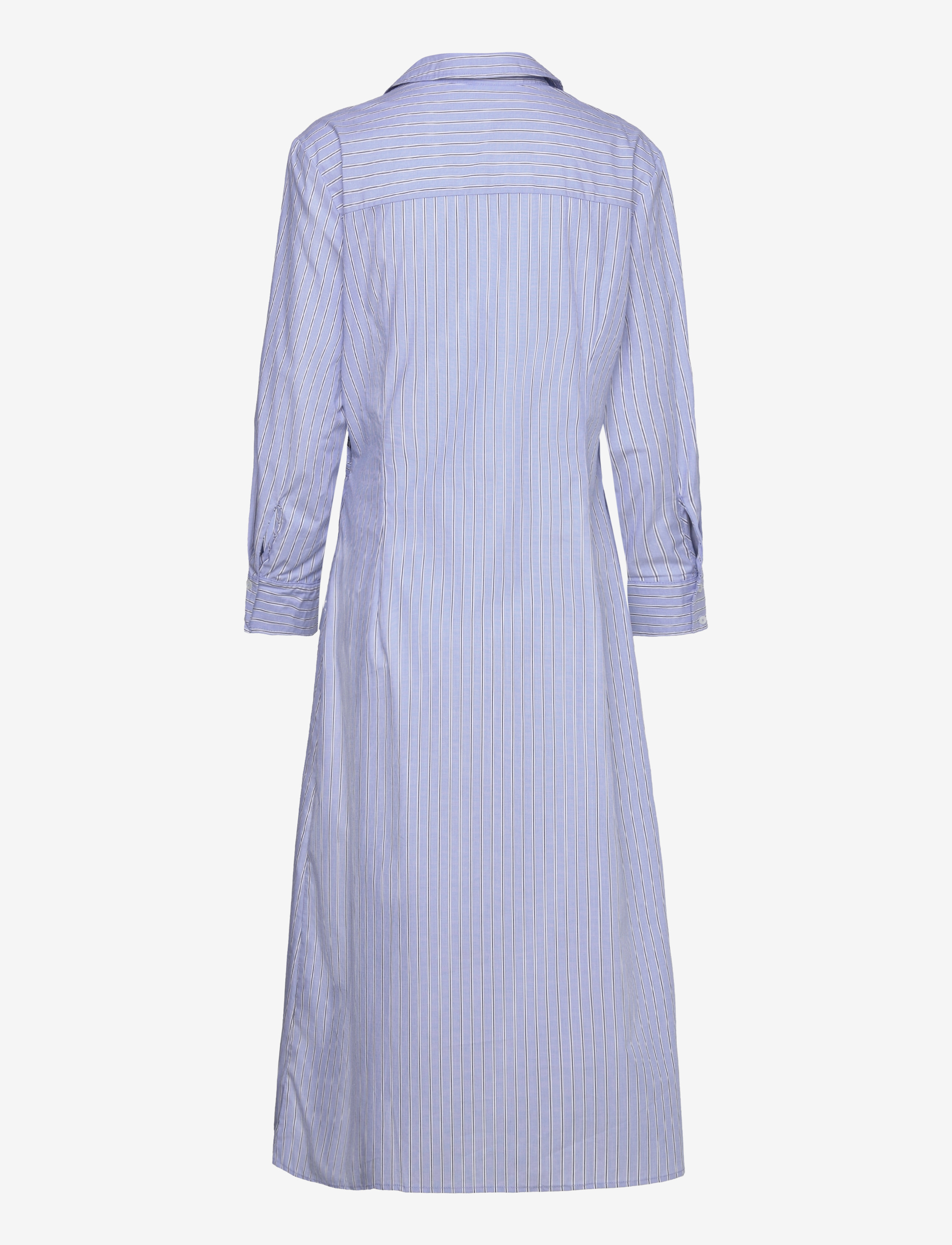 Mango - Metallic-detail shirt dress - shirt dresses - medium blue - 1