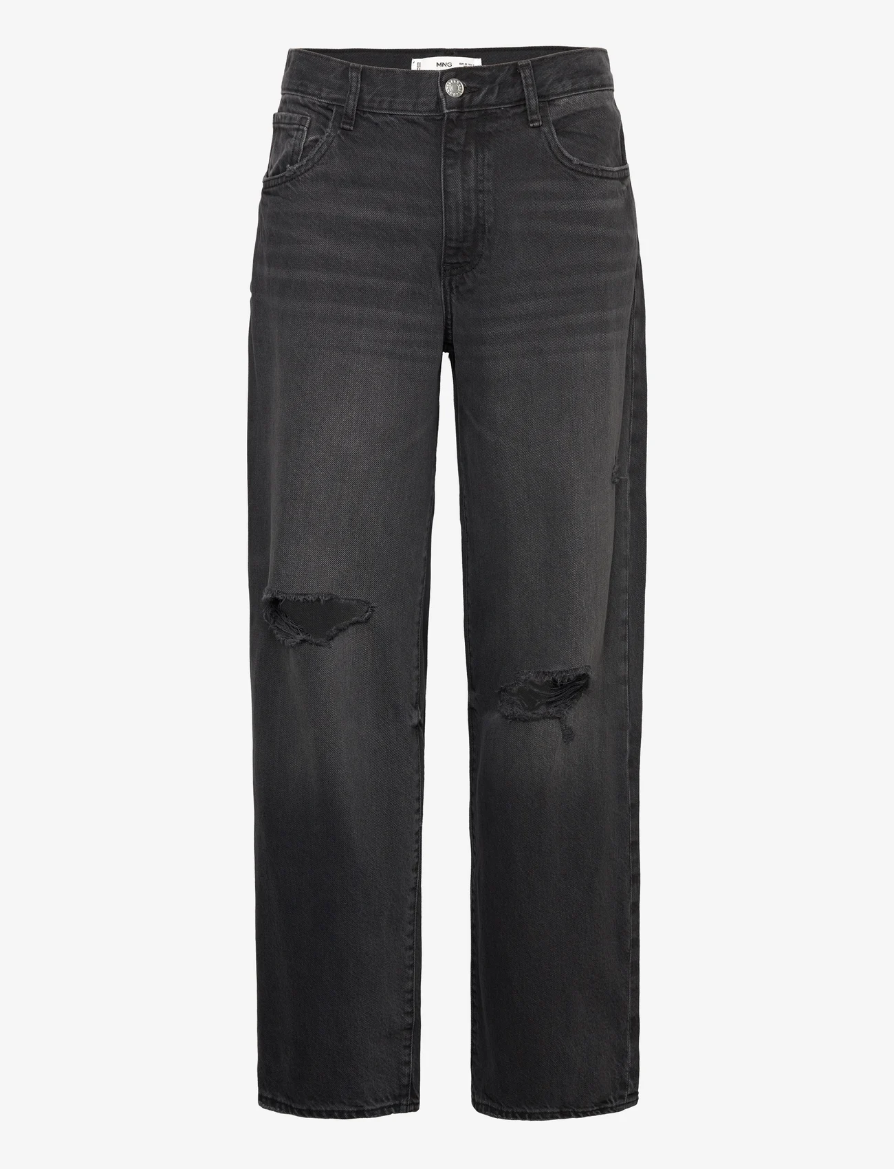 Mango - Decorative ripped wideleg jeans - laveste priser - open grey - 0
