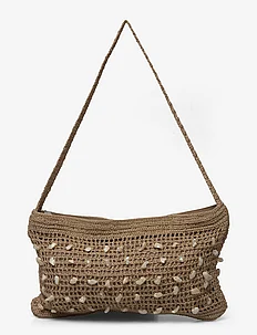 Crochet bag with shell detail, Mango