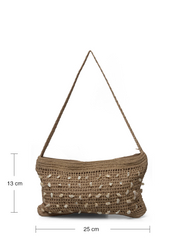 Mango - Crochet bag with shell detail - festkläder till outletpriser - light beige - 4
