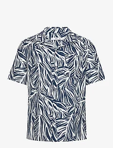 Hawaiian print cotton shirt, Mango