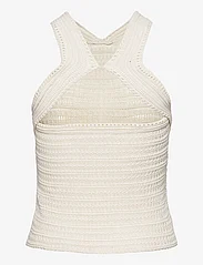 Mango - Halter neck crochet top - lägsta priserna - light beige - 1