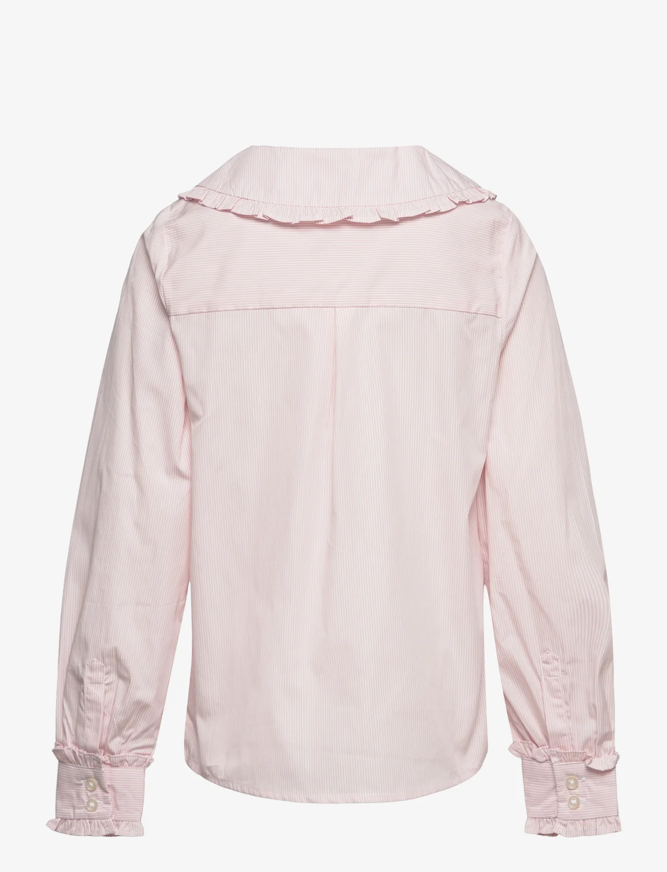 Mango - Double baby-collar shirt - langermede skjorter - pink - 1