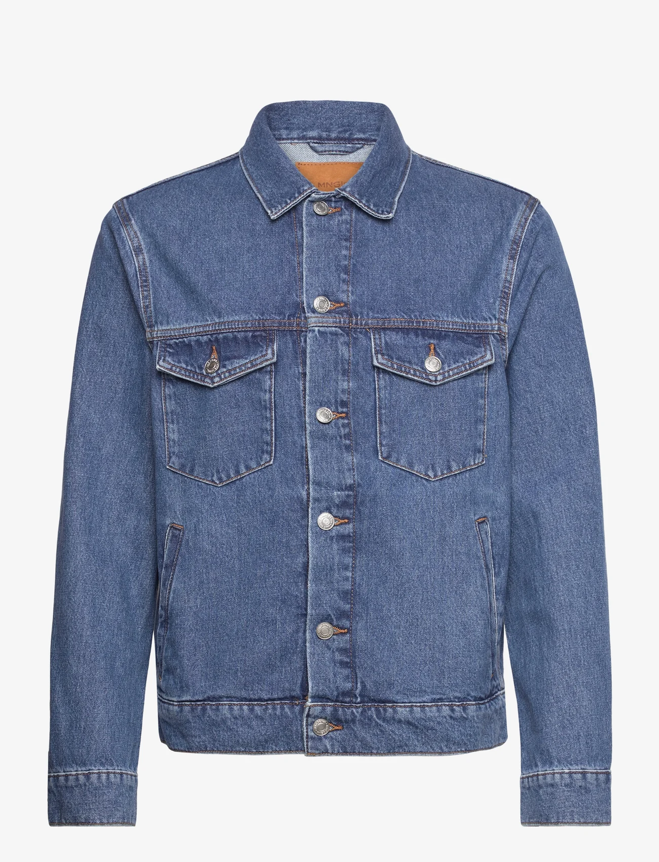 Mango - Basic denim jacket - forårsjakker - open blue - 0