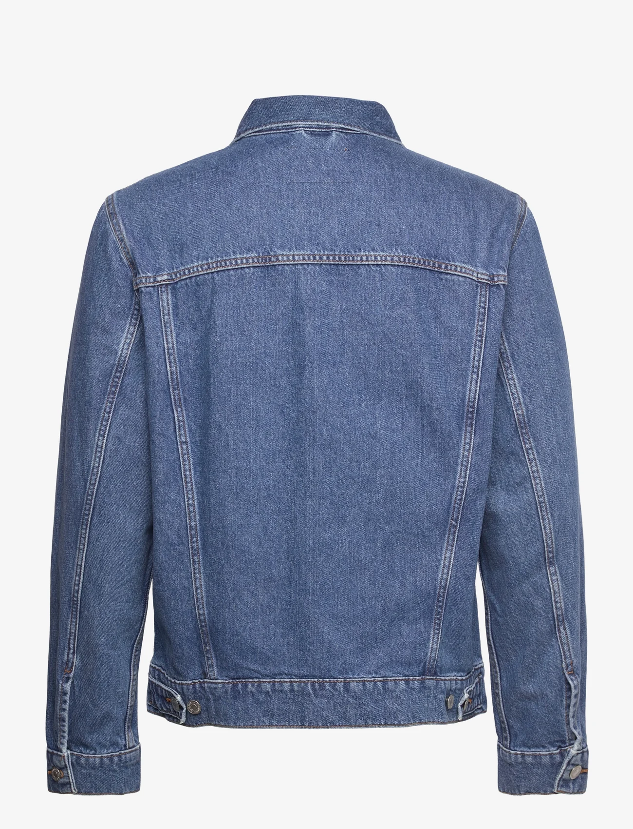 Mango - Basic denim jacket - forårsjakker - open blue - 1