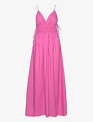 Mango - Cotton dress with side ties - kesämekot - pink - 0