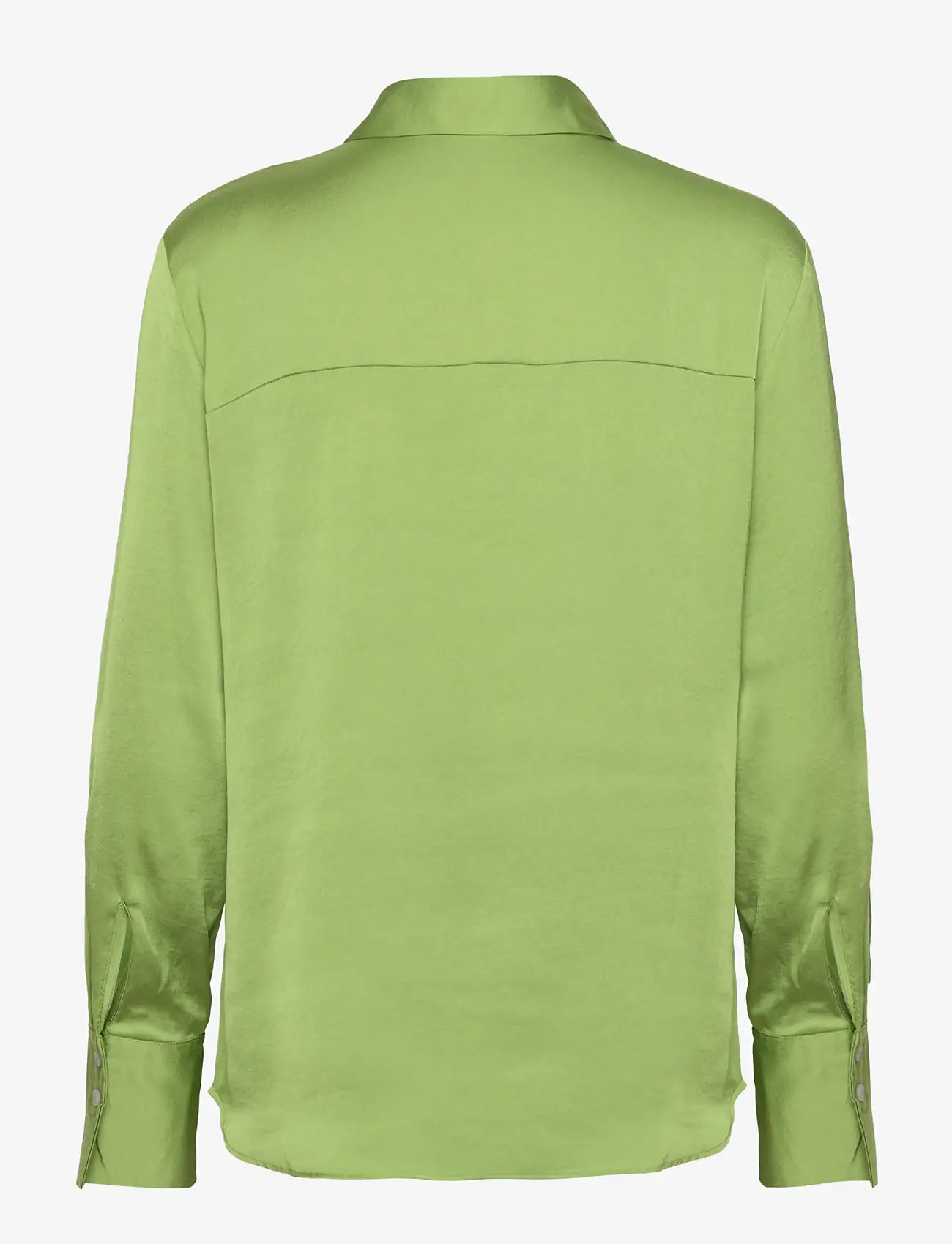 Mango - Satin finish flowy shirt - satinröcke - bright green - 1