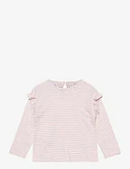 Striped long sleeves t-shirt - PINK