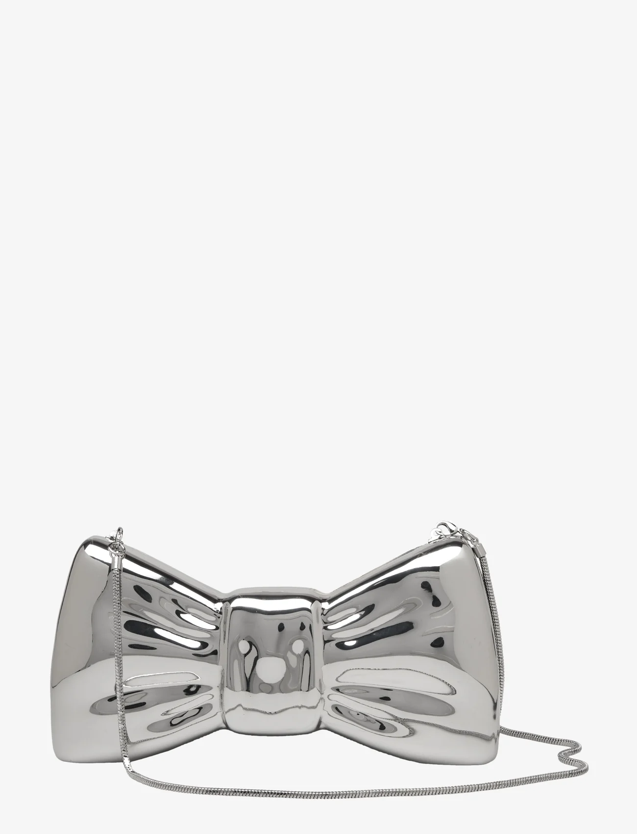 Mango - Clutch bag with bow design - festkläder till outletpriser - silver - 0