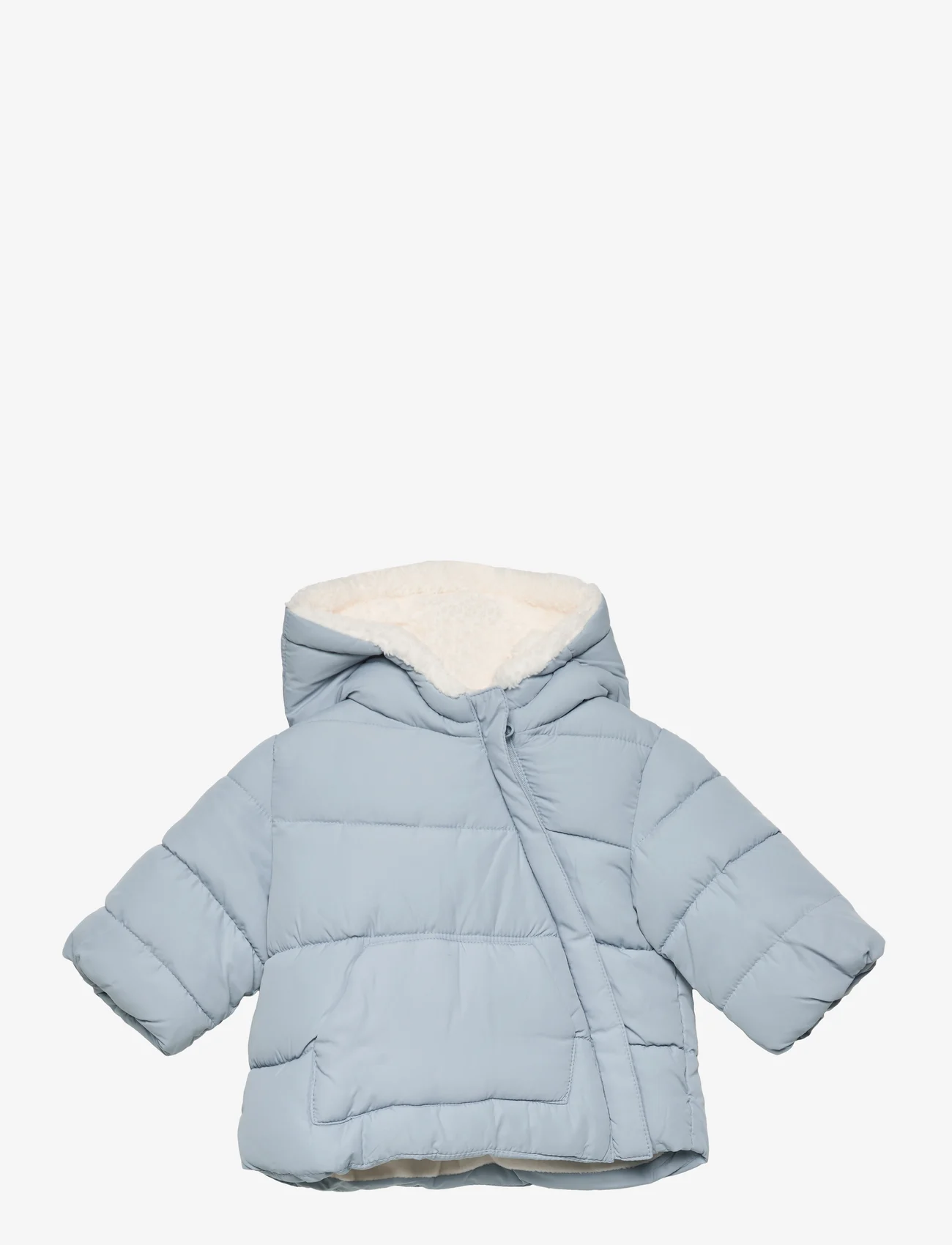 Mango - Hood quilted coat - de laveste prisene - lt-pastel blue - 0