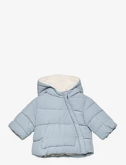 Mango - Hood quilted coat - de laveste prisene - lt-pastel blue - 0