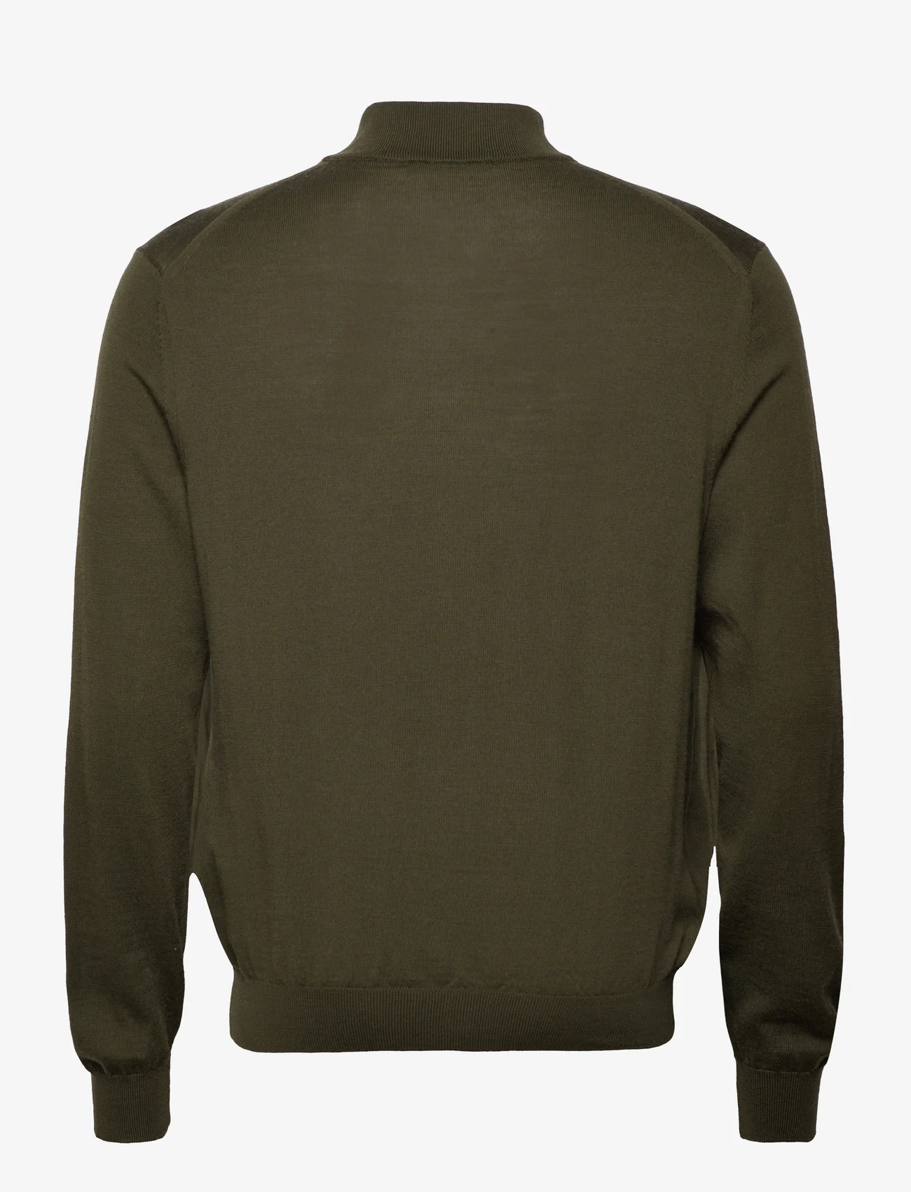 Mango - 100% merino wool sweater with zip collar - miesten - dark green - 1