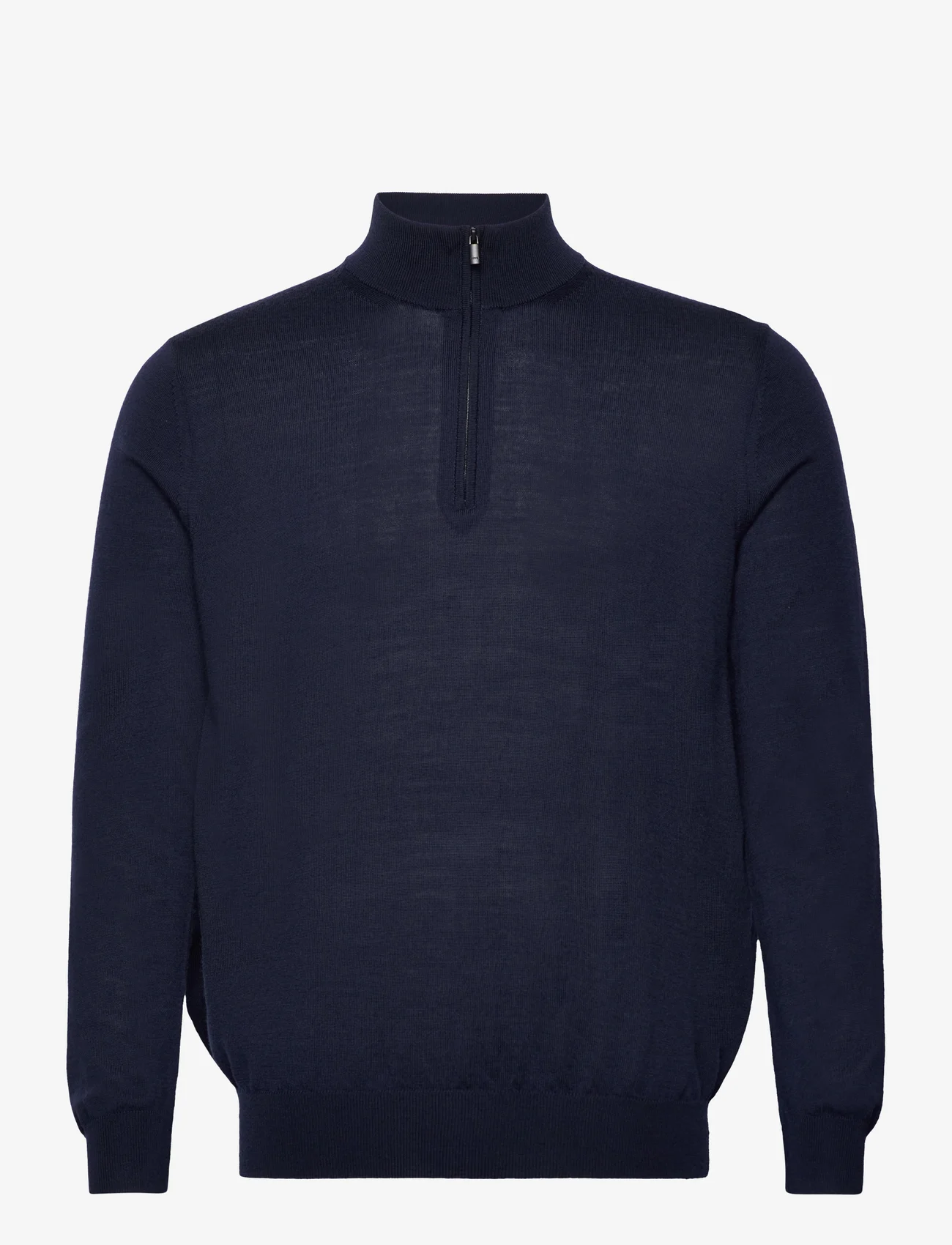 Mango - 100% merino wool sweater with zip collar - neuleet joissa puolipitkä vetoketju - navy - 0