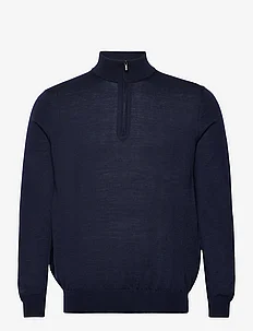 100% merino wool sweater with zip collar, Mango
