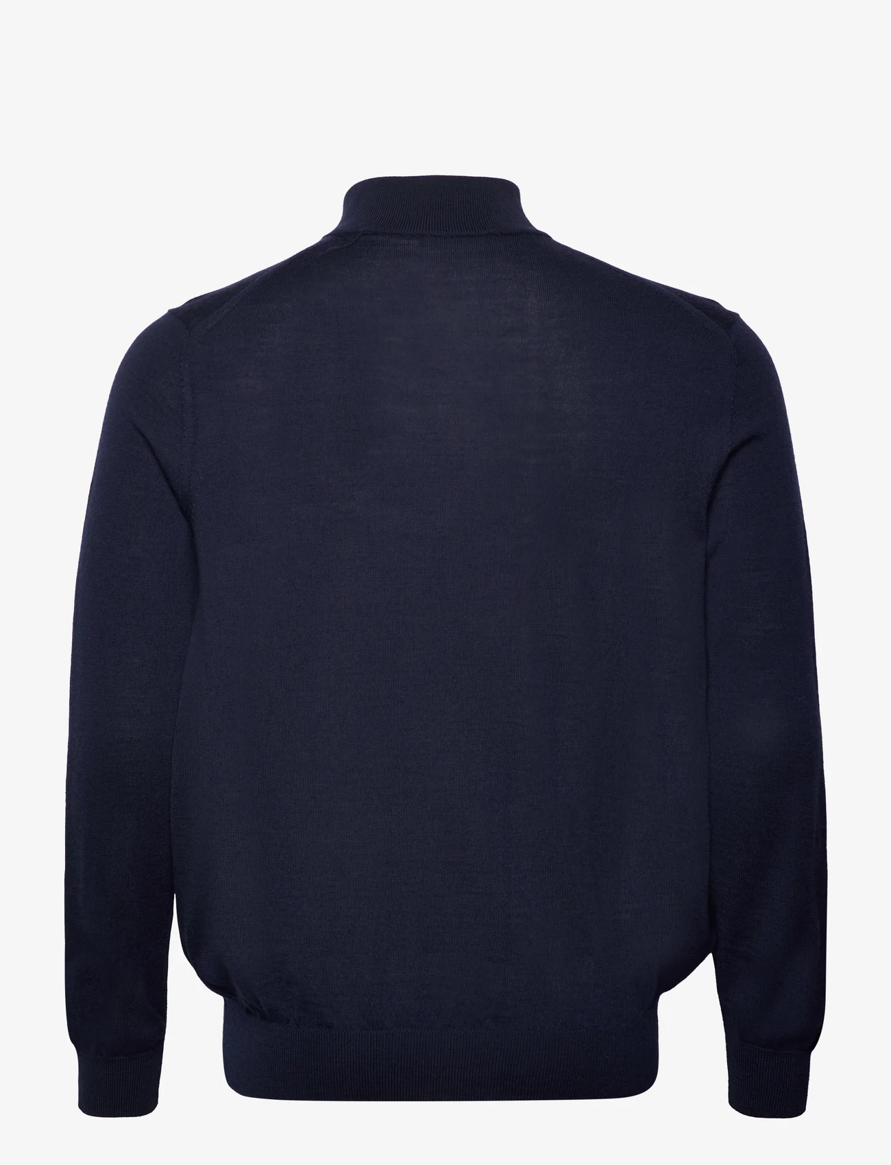 Mango - 100% merino wool sweater with zip collar - miesten - navy - 1
