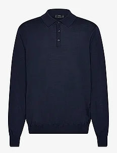 100% merino wool long- sleeved polo shirt, Mango