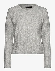Mango - Cable-knit sweater - alhaisimmat hinnat - lt pastel grey - 0
