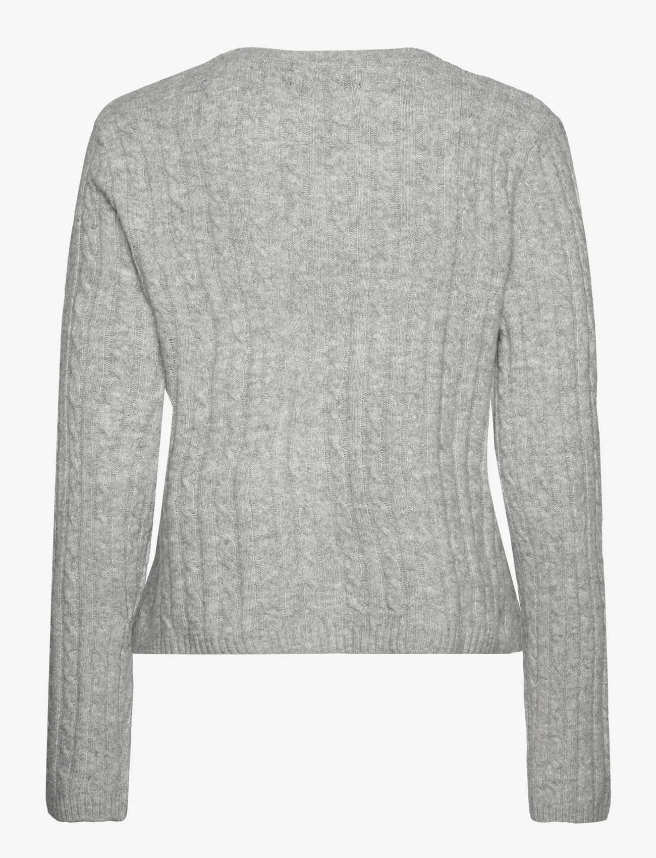 Mango - Cable-knit sweater - alhaisimmat hinnat - lt pastel grey - 1