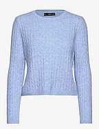 Cable-knit sweater - SILVER
