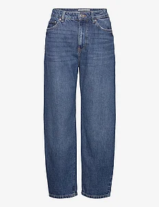 High-waist slouchy jeans, Mango