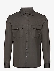 Mango - Chest-pocket cotton overshirt - avslappede skjorter - brown - 0