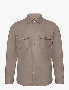 Chest-pocket cotton overshirt, Mango