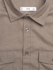 Mango - Chest-pocket cotton overshirt - avslappede skjorter - light beige - 2