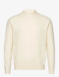Wool-blend sweater with perkins collar, Mango