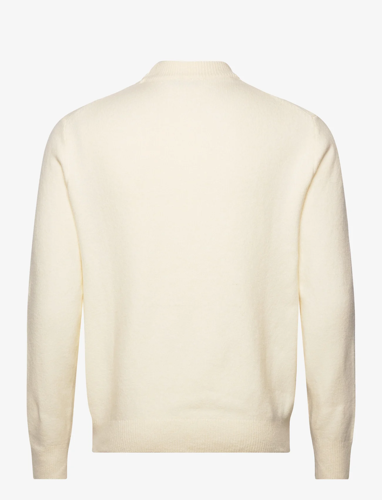 Mango - Wool-blend sweater with perkins collar - rundhalsad - natural white - 1